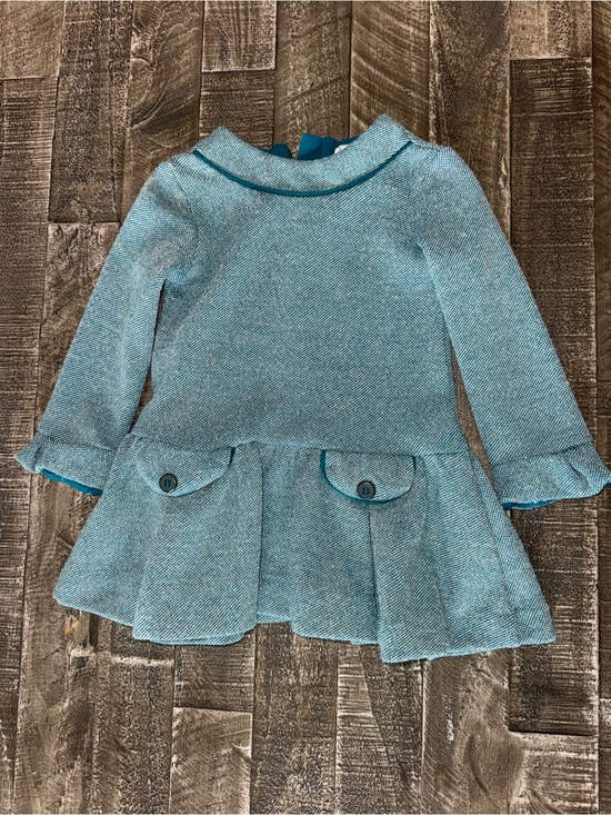 Mayoral Other - Mayoral Teal Blue Long Sleeve Formal Dress for Girls